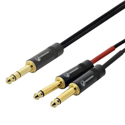Premium Insert Cable TRS to Dual 1/4" TS SWAMP