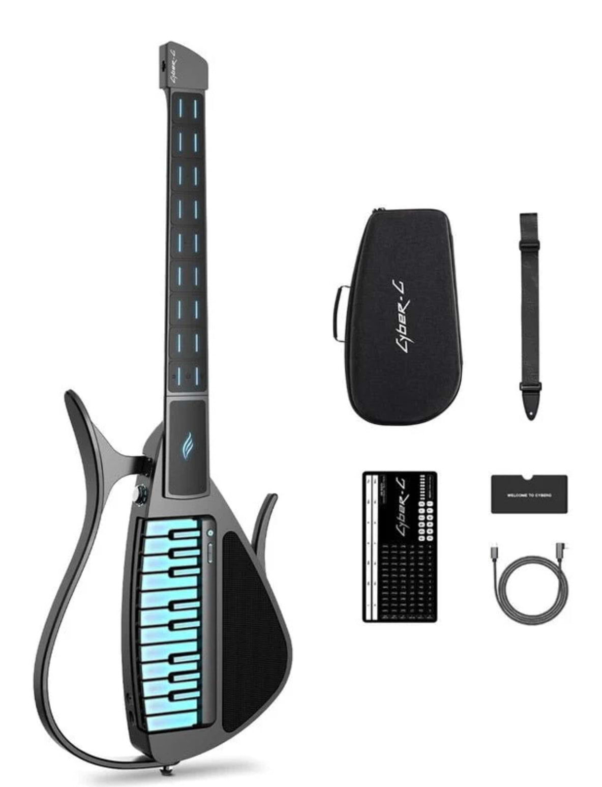 Enya Cyber-G Stringless Smart Guitar & Keyboard Hybrid - Keyboard ...