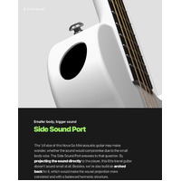 Enya Nova Go Mini Carbon Fibre Acoustic Guitar - Pink