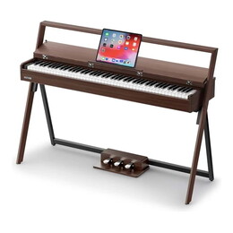 Donner OURA R300 88-Key Weighted Keyboard Piano - Walnut Wood