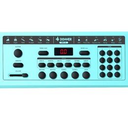 Donner DEK-32 32-Key Portable Electronic Keyboard - Cyan