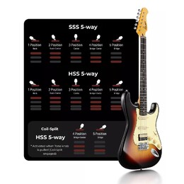 Donner DST-600 ST Electric Guitar - Black SSS