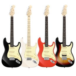 Donner DST-600 ST Electric Guitar - Black SSS