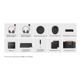 Saramonic WiTalk9X 3D 3-Person Dual-Ear Wireless Intercom Headset System