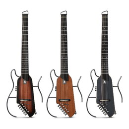 Donner HUSH-I EVO2 Acoustic-Electric Travel Guitar - Natural