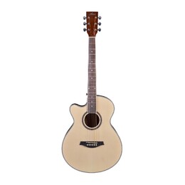 Artist LSPS Left Handed Small Body Beginner Acoustic Guitar Pack - Natural
