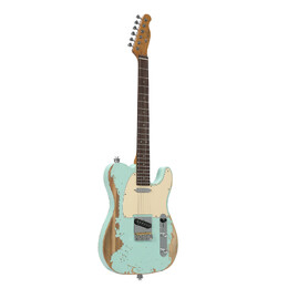 Artist AT53 Vintage Green Electric Guitar with Hand Made Pickups