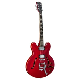 Artist Cherry58TRM Semi-Hollow Electric Guitar with Tremolo