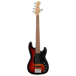 Artist APJ5A Active/Passive Jazz Style Bass Guitar w/ Premium Gig Bag - Sunburst