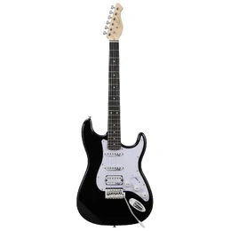 Artist AS1 ST Style HSS Electric Guitar with Accessories - Black