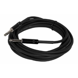 5x Pack of SWAMP Black Generic 1/4" Mono Jack Guitar Lead  - 5m