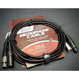 5x Pack of Stage Series Balanced XLR Microphone Cable  - 3m