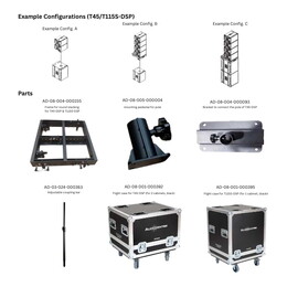 Audiocenter Flight Case for 2x Artist T45-DSP Speakers