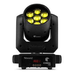 Beamz Cobra 720 Wash Moving Head 7x 20W with Zoom