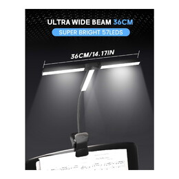 57-LED Piano Light Clip-On Music Stand Light with 4 Color Temps