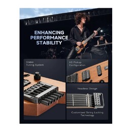 Donner HUSH-X Electric Guitar Kit - Sunburst