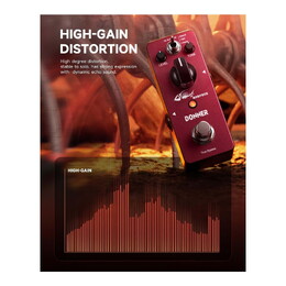 Donner Morpher Distortion Mini Guitar Effects Pedal