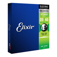 Elixir 19027 Optiweb Electric Guitar Strings - Custom Light Gauge 9-46