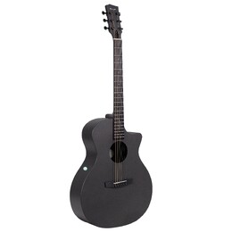 Enya EGA-X0 41" Grand Auditorium HPL Spruce Acoustic-Electric Guitar - Black