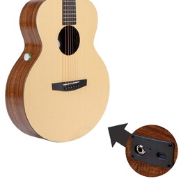 Enya EM-X0 36" HPL Spruce Acoustic Guitar - Includes Pickup / EQ