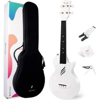 Enya Nova U Carbon Concert Ukulele - White