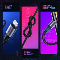 UGREEN 60759 Braided USB C to Lightning Cable - 3ft
