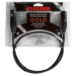 Mogami Gold Studio XLR-XLR Cable Neutrik Plugs with Gold Contacts - 50ft