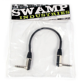 Balanced TRS Cable - Dual Right-Angle 1/4" Jacks - 50cm