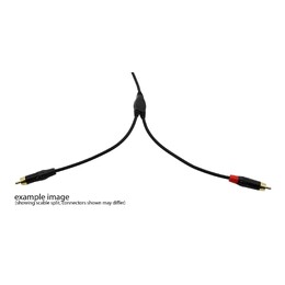 SWAMP Smartphone to Dual RCA Cable - Extended 3.5mm Mini-Jack - 1m