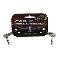 SWAMP Guitar Effect Pedal Patch Cable - Pancake Jack Connector - 20cm - Purple