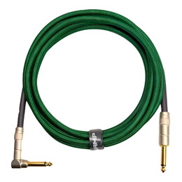 SWAMP TRG Series Braided Guitar Lead - Green - 3m