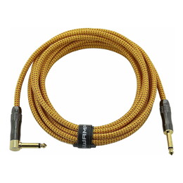 SWAMP TRG Series Braided Guitar Lead - Orange Tweed - 7m