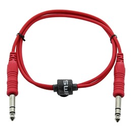 SWAMP 1/4" Slim-Line Patching TRS Cable - RED - 1m
