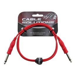 SWAMP 1/4" Slim-Line Patching TS Cable - RED - 1m