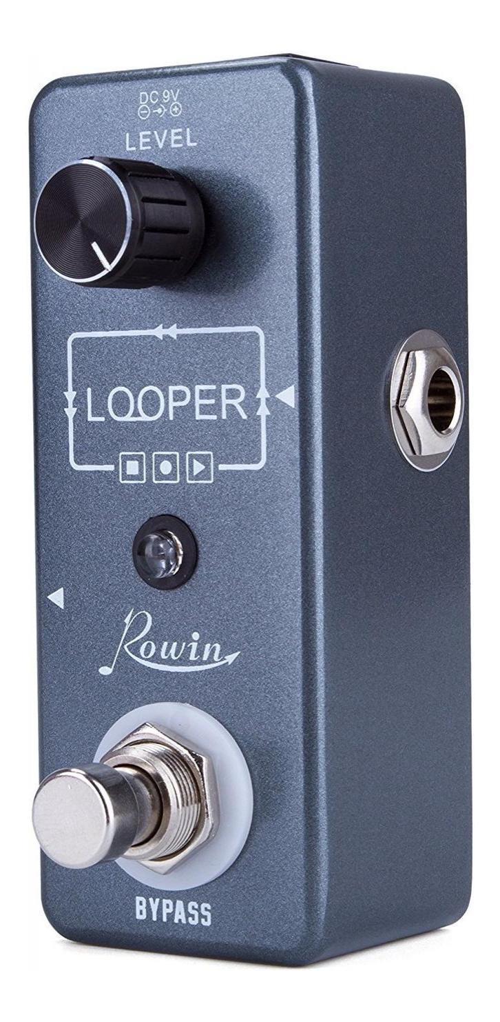 Rowin Tiny Looper Pédale de guitare avec câble USB 10 minutes d'enregistrement Staion Unlimited Overdubs pour guitare électrique basse LN-332 