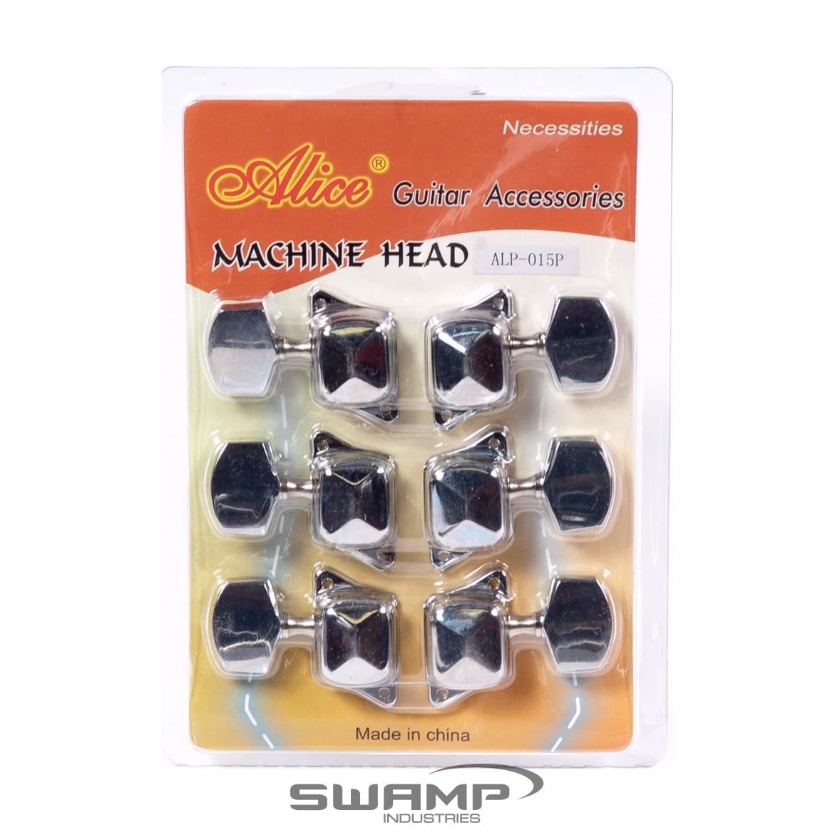 SWAMP 3+3 Locking Tuner Machine Heads - Gold with 3x Left Side and 3x Right Side