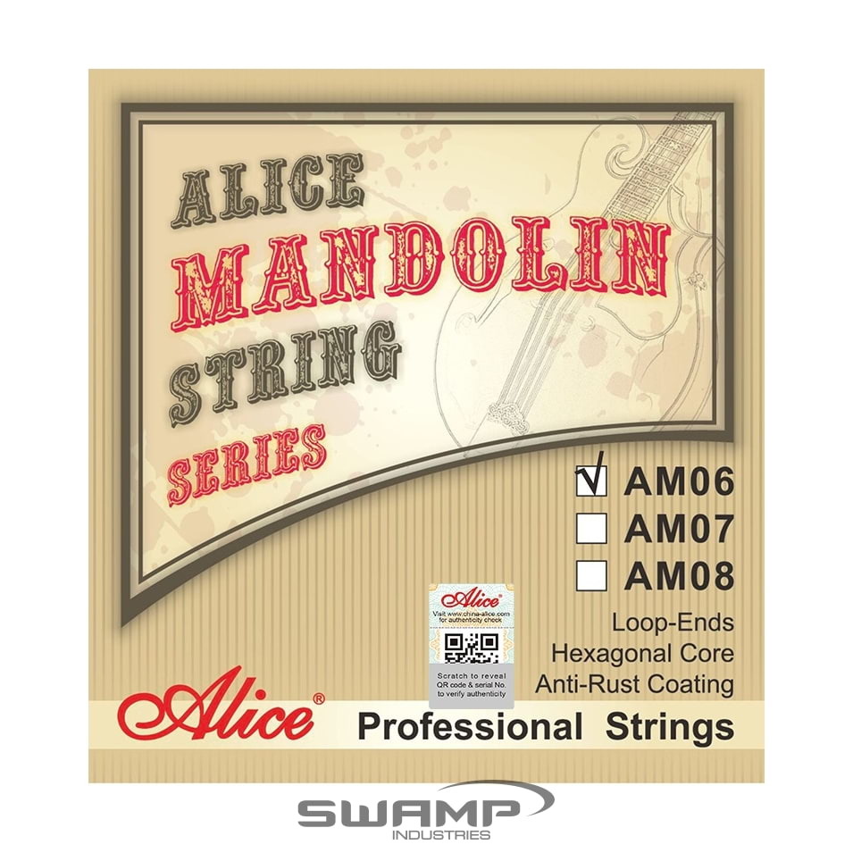 Alice AM07 Phosphor Bronze Mandolin String Set - Light gauge 10-34 Rich Vibrant