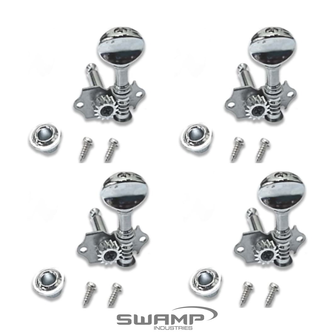 SWAMP 3+3 Locking Tuner Machine Heads - Gold with 3x Left Side and 3x Right Side