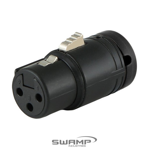Cable Techniques CT-BX3FL-K Low-Profile Right Angle Female XLR Connector - Black