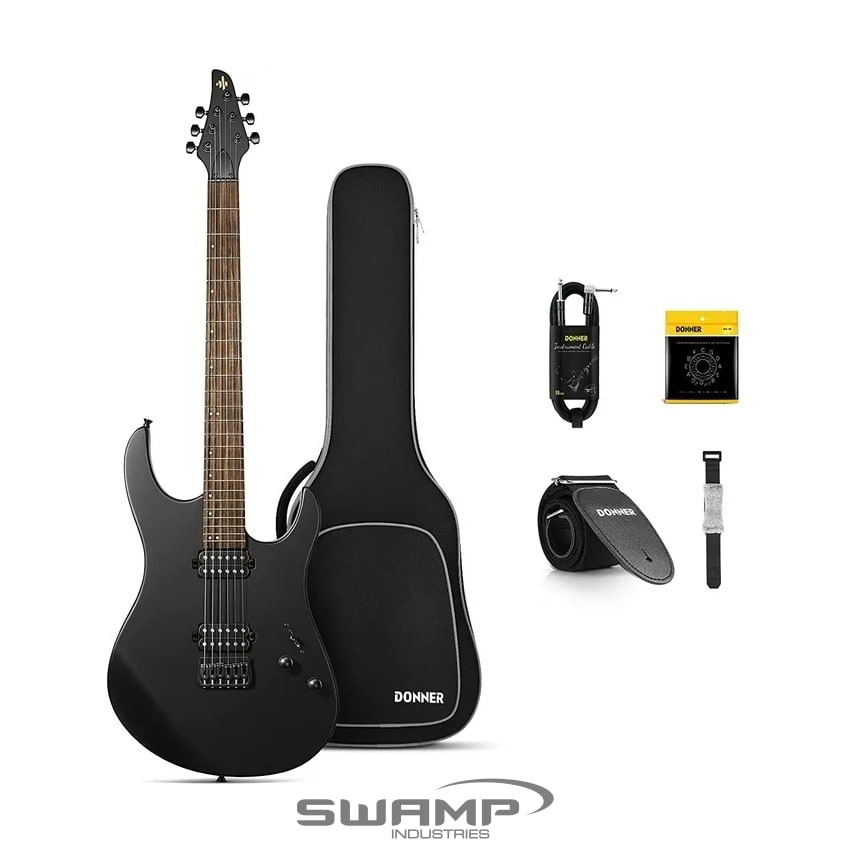 Enya Nova Go Sonic Smart Electric Guitar - 10W Speaker, Carbon Fibre - White