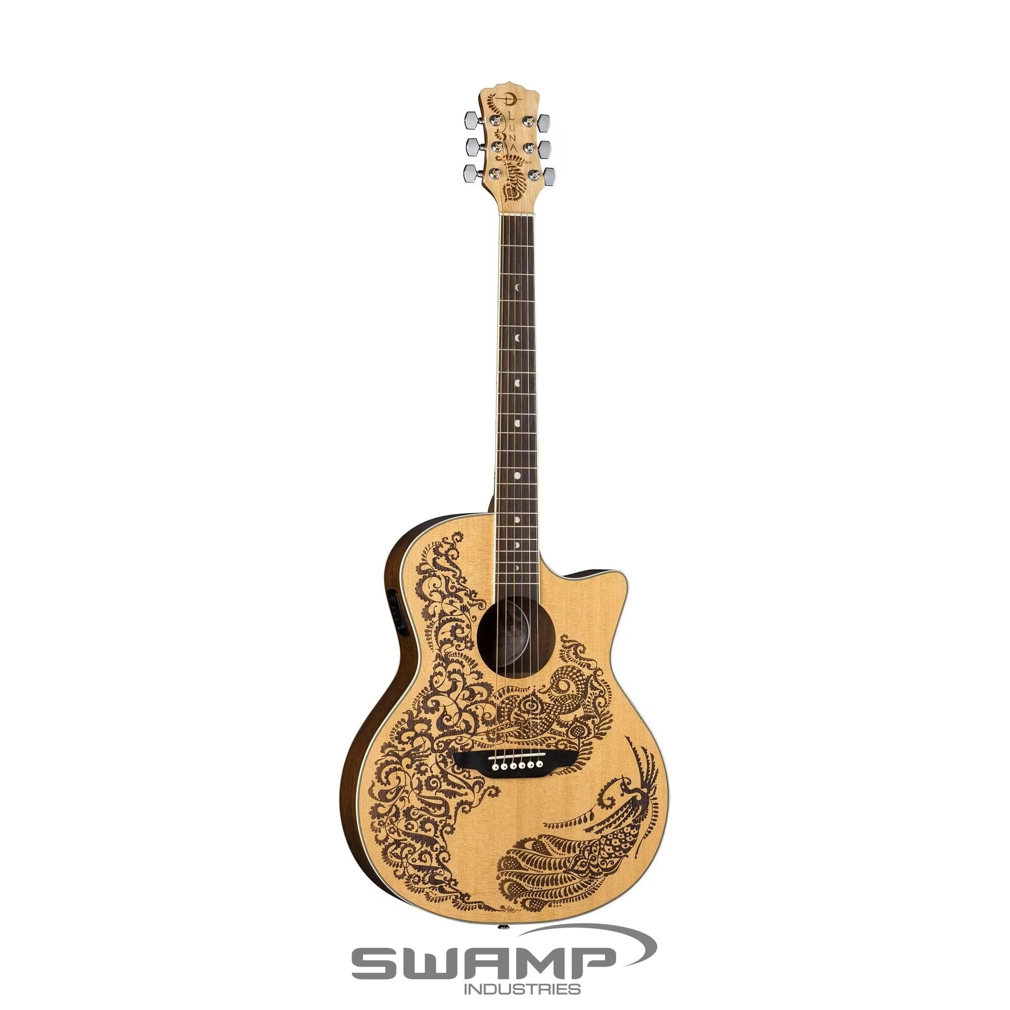 Loog Pro Acoustic 3-String Guitar for Kids aged 7+ Beginner - White