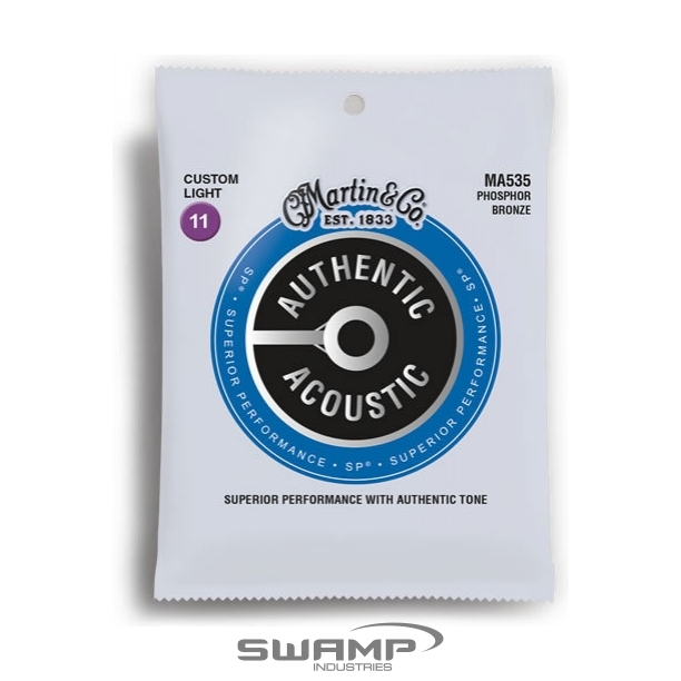 Elixir 16027 Nanoweb Phosphor Bronze Acoustic Guitar Strings Custom Light 11-52