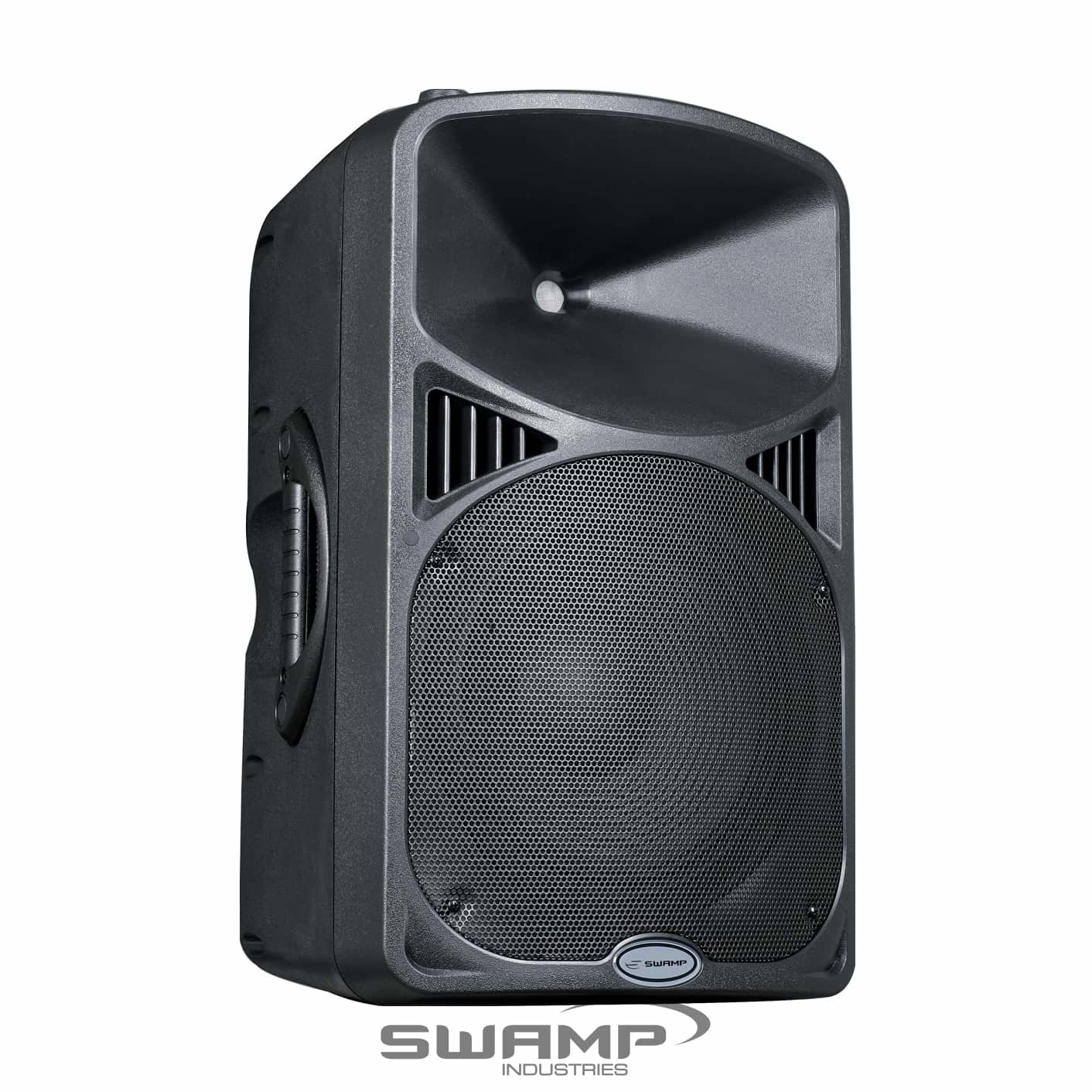 white powered pa speakers