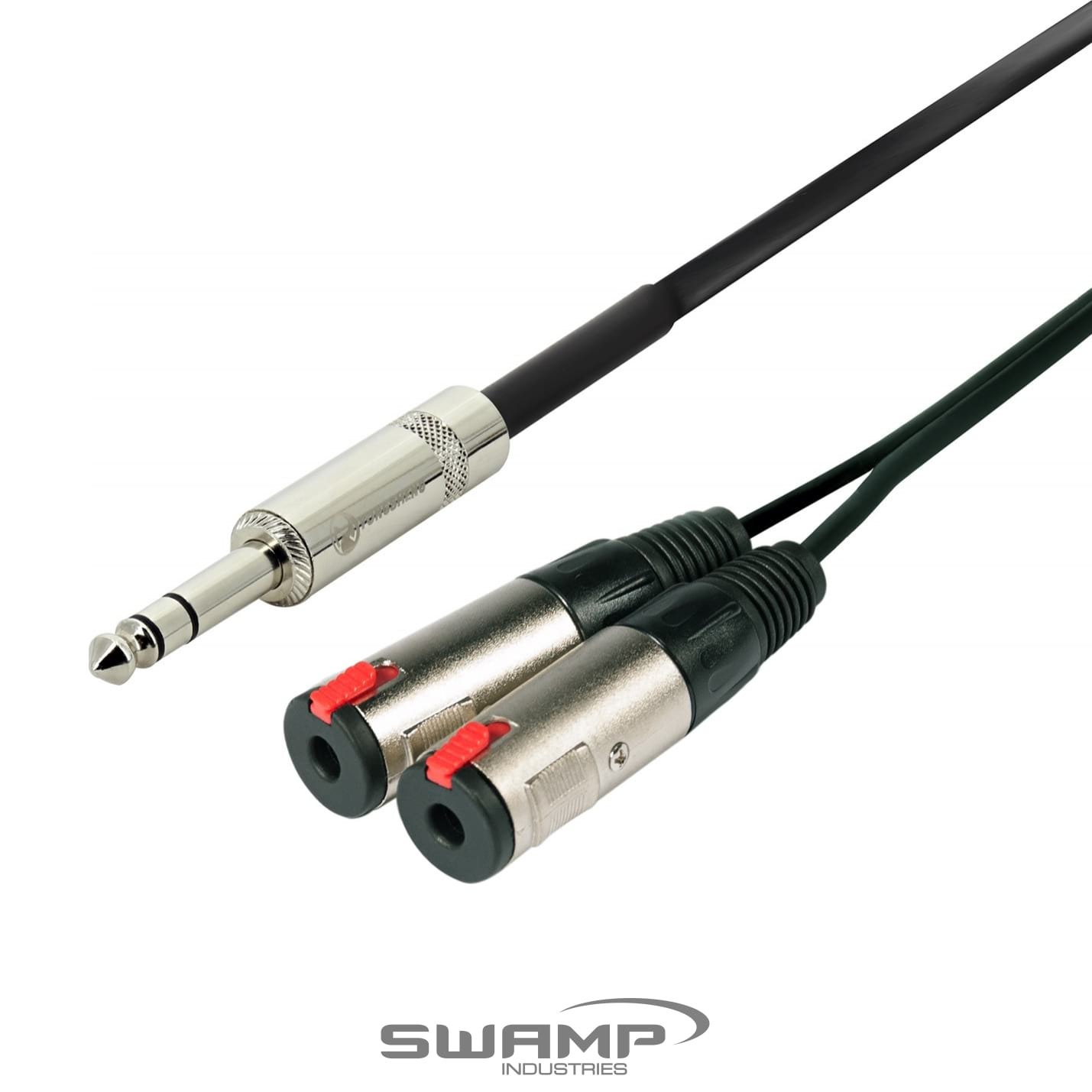 Stereo RCA to Mono Jack - Combiner / Splitter Audio Patch Cable - 1/4