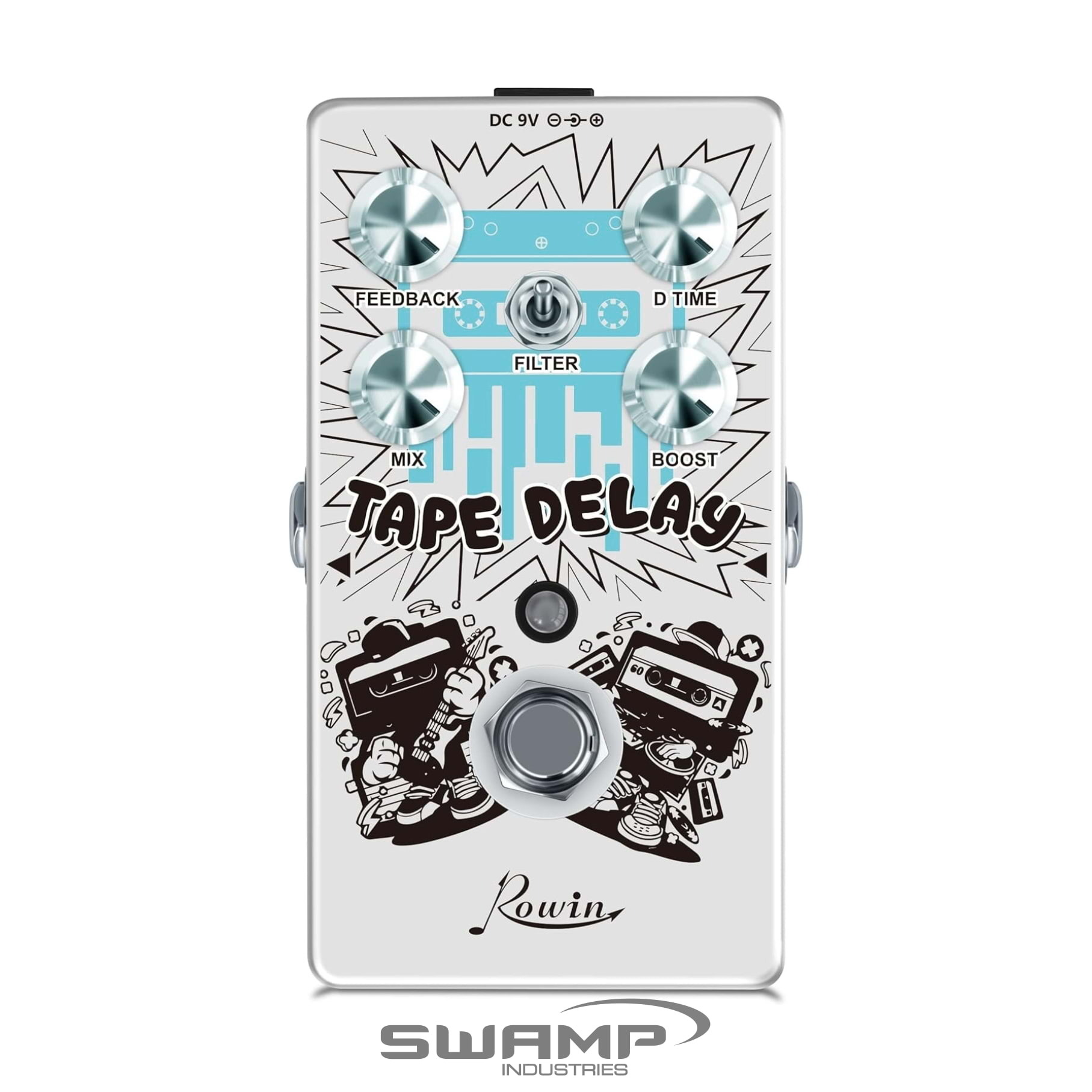 Rowin Twin Series LTD02 Time Maker Guitar Digital Delay FX Pedal