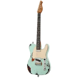 Artist AT57 Sunburst Aged Electric Guitar with HS Pickups - Vintage Green