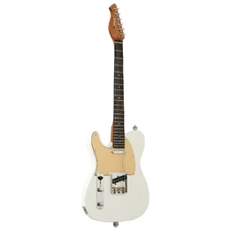 Artist AT53V2 Left Handed Electric Guitar with Hot Single Coil Pickups - White