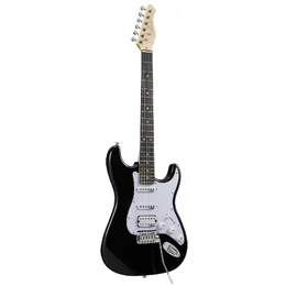 Artist AS1 ST Style HSS Electric Guitar with Accessories - Black