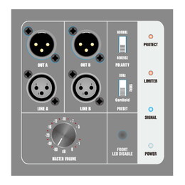 Audiocenter PRO-S5212A Dual 12" Active DSP-Controlled Compact Subwoofer