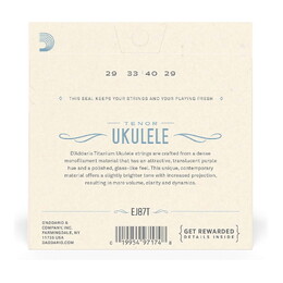 D'Addario EJ87T Titanium Tenor Ukulele String Set